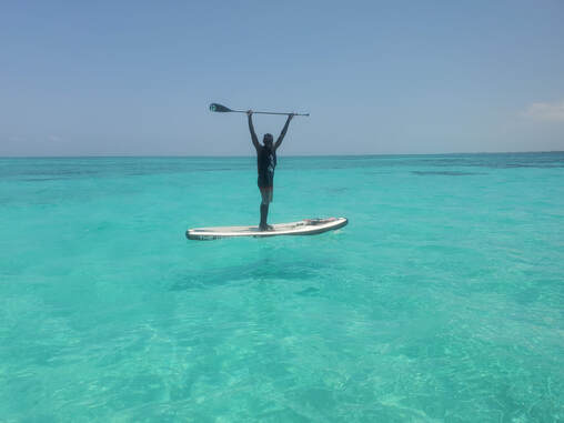 stand up paddle board adventures in Zanzibar